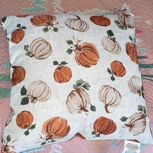 Pumpkin Print Throw Pillow